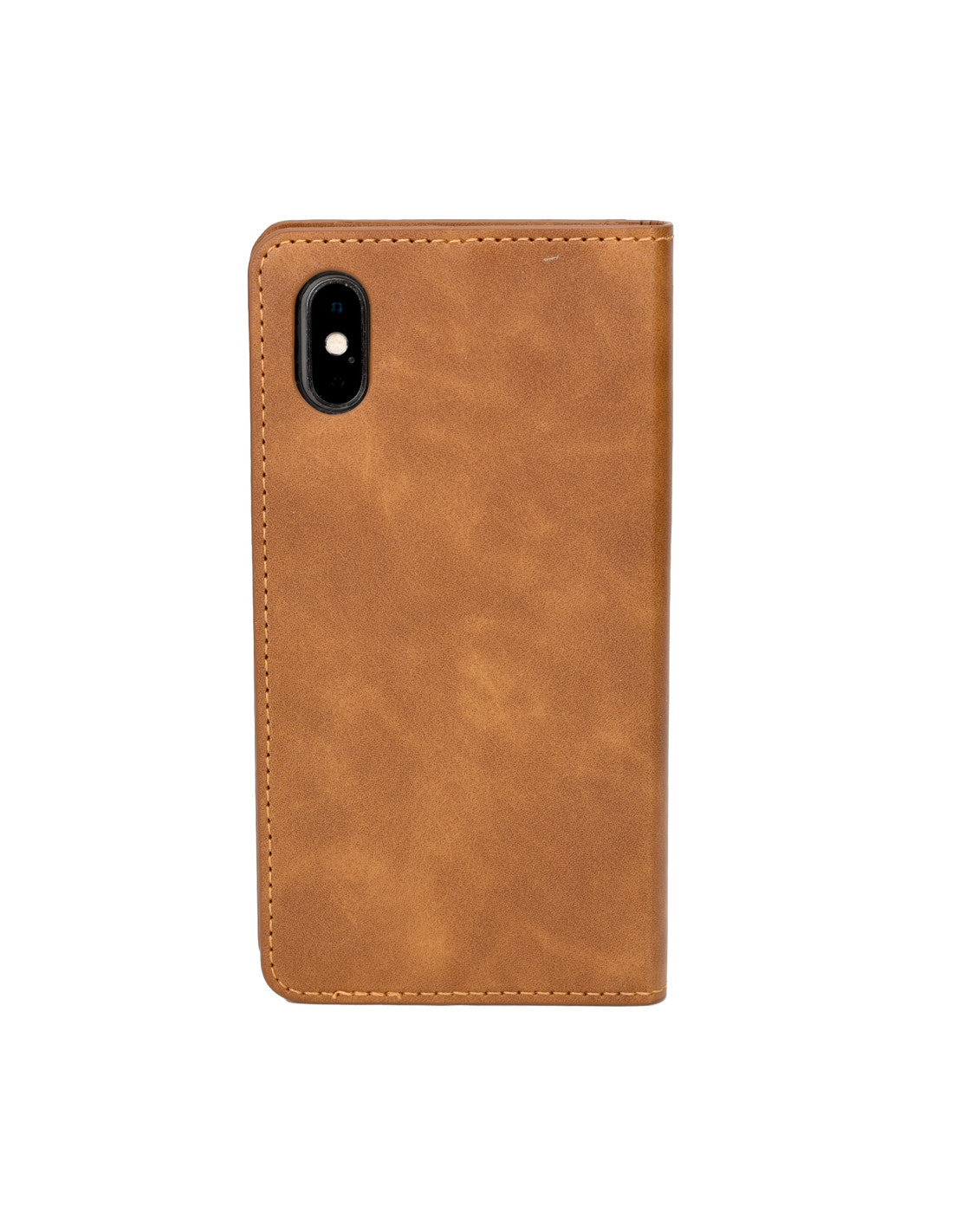 iPhone X / XS Wallet Case Brown
