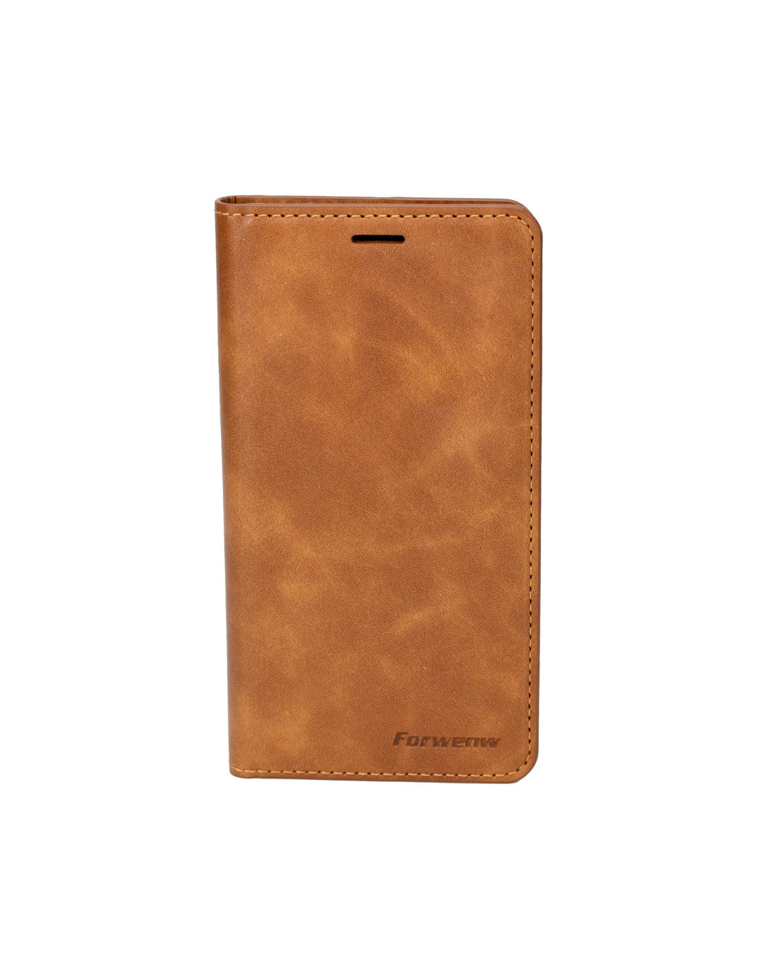 iPhone XR Wallet Case Brown