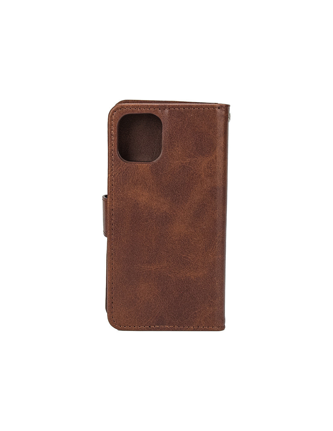 iPhone 15 Plus Wallet Case w/Buckle Brown