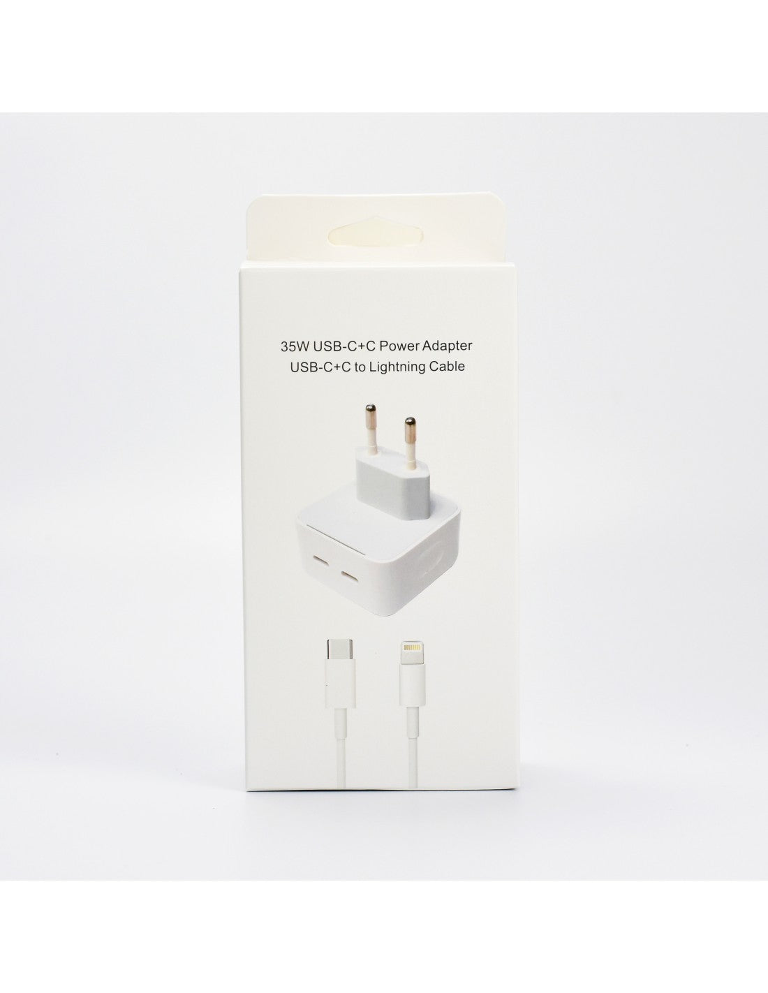 Paket: 35W Strömadapter + 1 meter USB-C till Lightning-kabel (1 st)