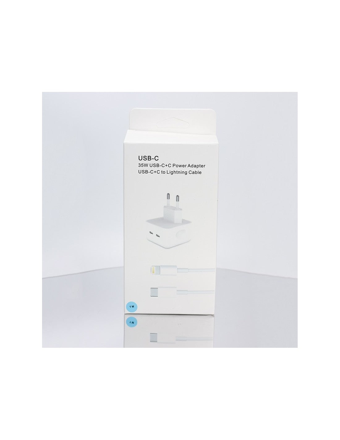 Paket: 35W Strömadapter + 1 meter USB-C till USB-C-kabel (1 st)