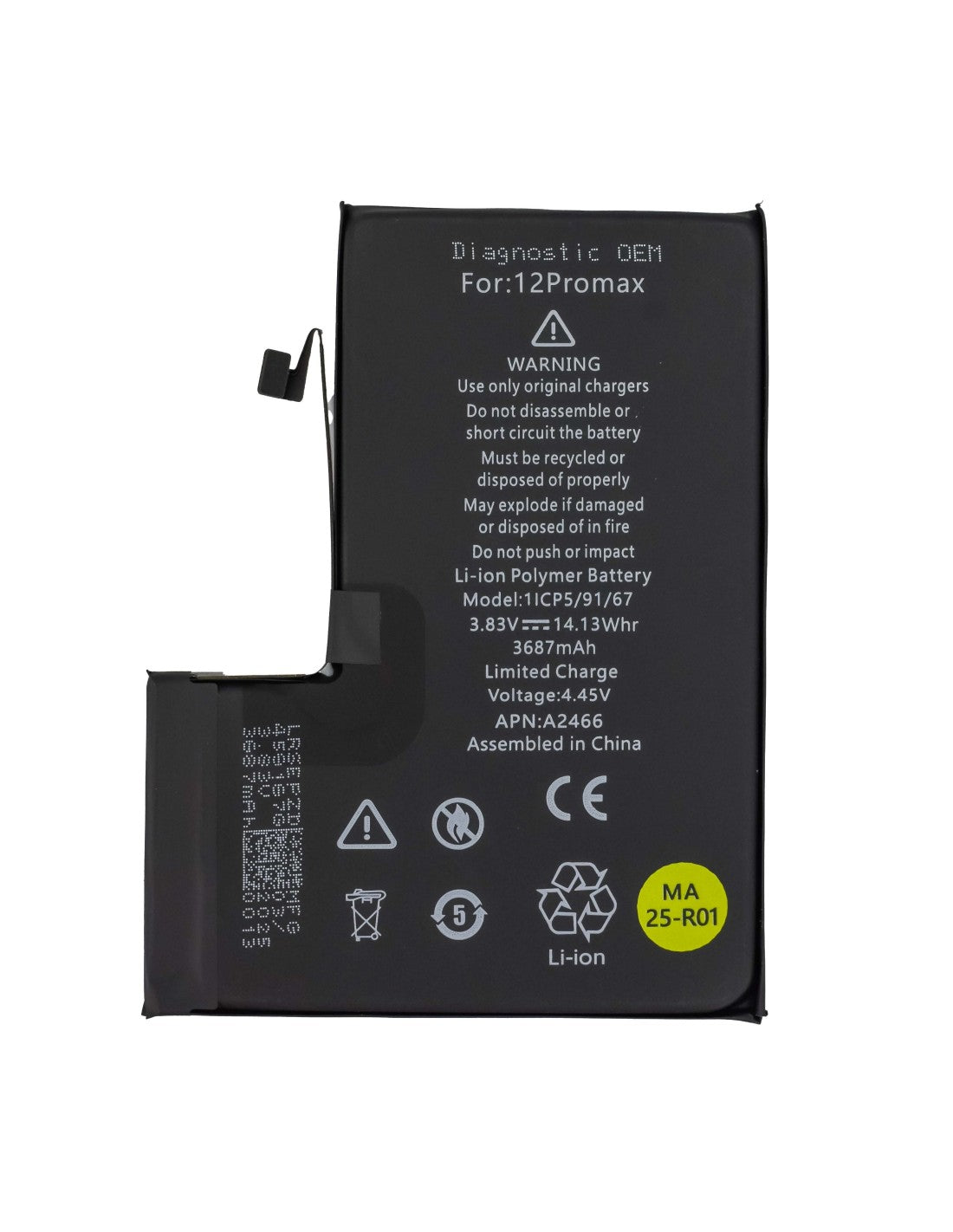 iPhone 12 Pro Max - Diagnostiskt OEM Batteri