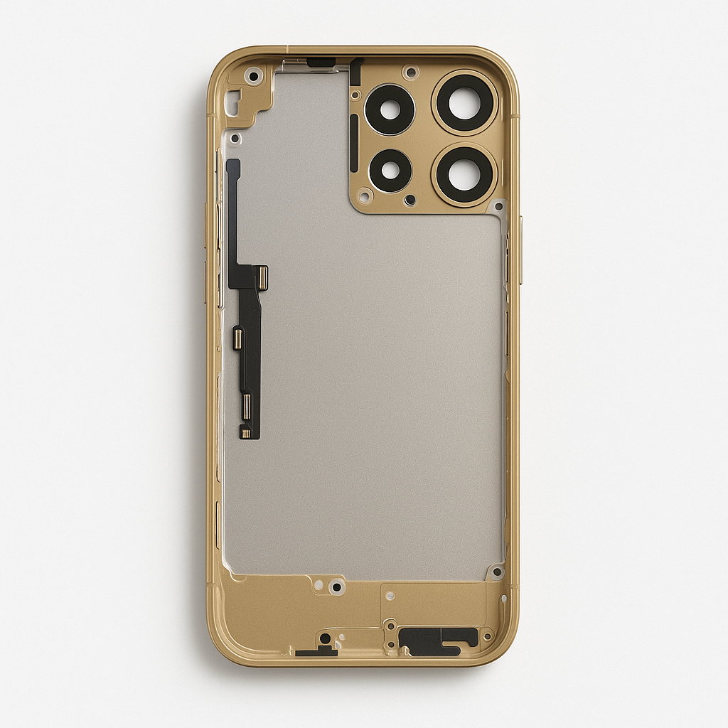 OEM Battery Back Cover (with Side Keys & Card Tray & Power + Volume Flex Cable) for iPhone 14 Pro