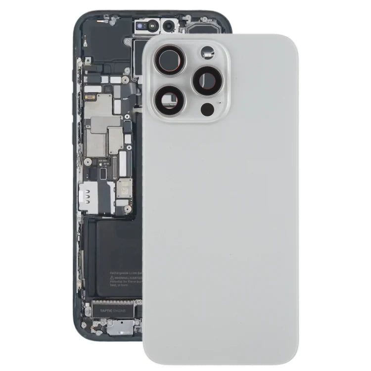 OEM iPhone 15 Pro Max Battery Back Cover with Camera Lens Cover + MagSafe Magnet