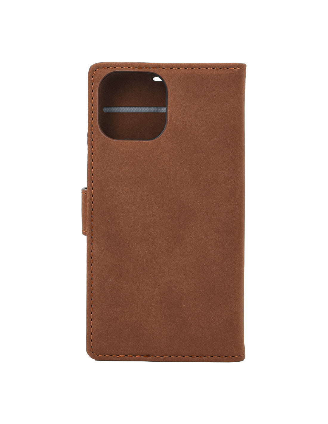 iPhone 12 Mini Wallet Case w/Buckle Brown