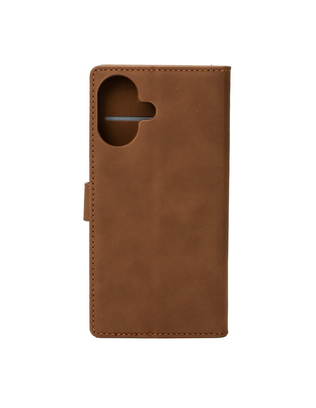 iPhone 16 Plus Wallet Case w/Buckle Brown
