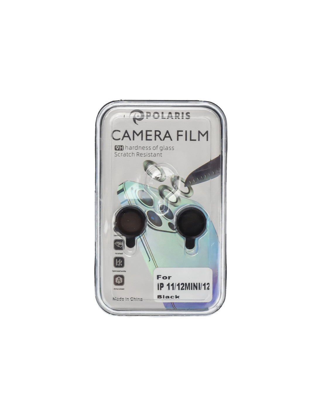 iPhone 11 / 12 Mini / 12 - Black - Premium Camera Lens Protection Set