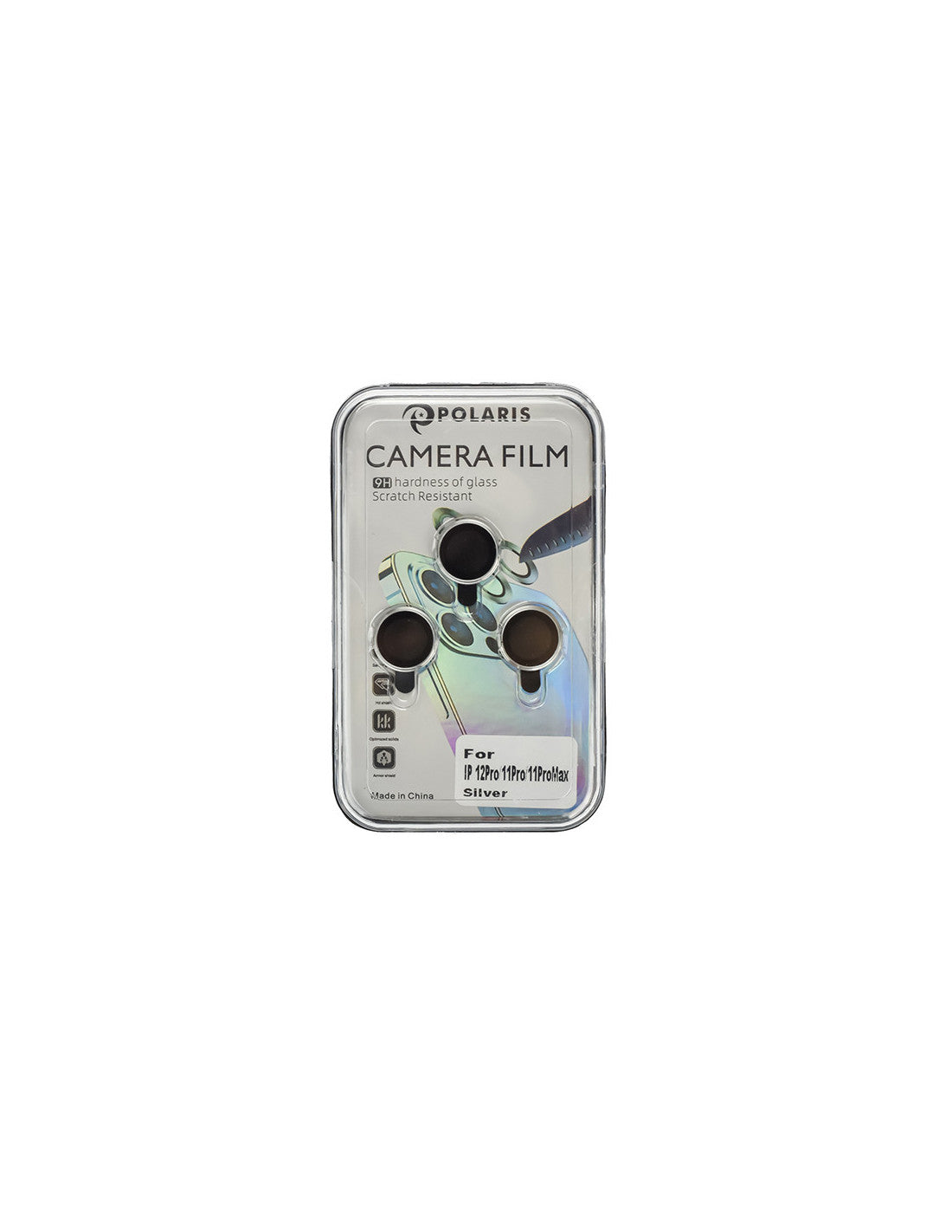 iPhone 11 Pro / 11 Pro Max / 12 Pro - Silver - Premium Camera Lens Protection Set